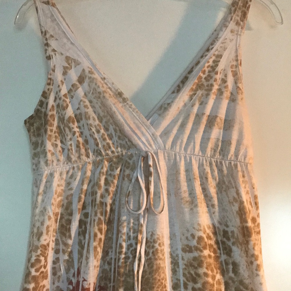 BELLEZZA SLEEVELESS V NECK ANIMAL PRINT SUNDRESS - Picture 6 of 8